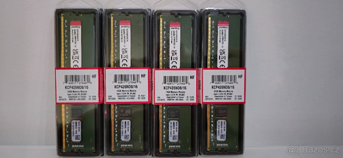 Kingston DDR4 64GB 1.2V 2666MHz - nerozbalené