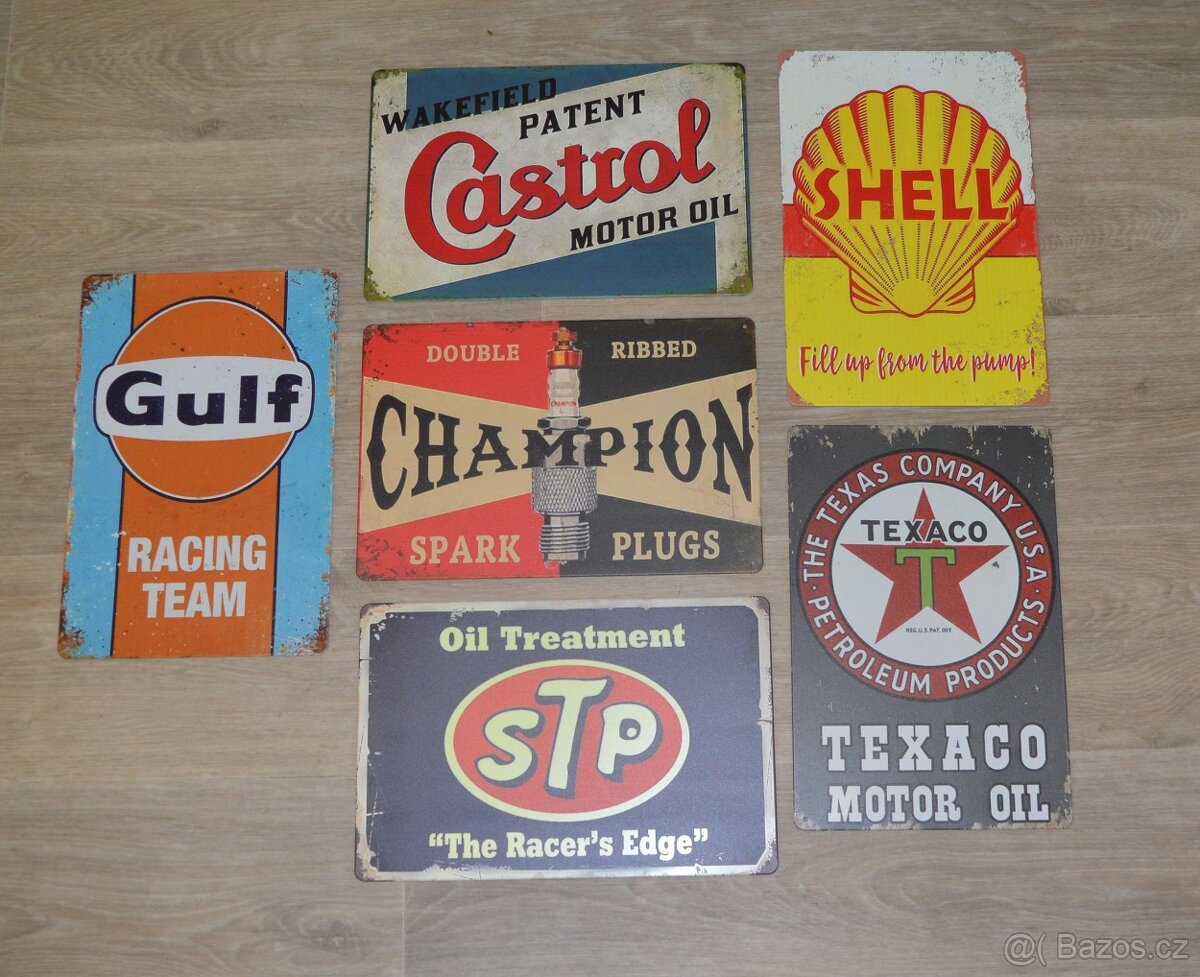 Plechové retro cedule 20x30 cm cena za 1 ks