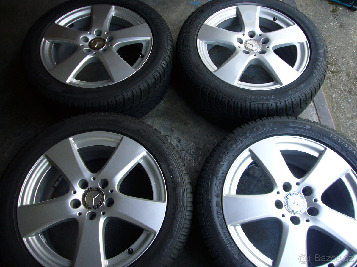 ALU KOLA orig.MERCEDES 17" 5x112 7" et-48,5,stř.-66,6