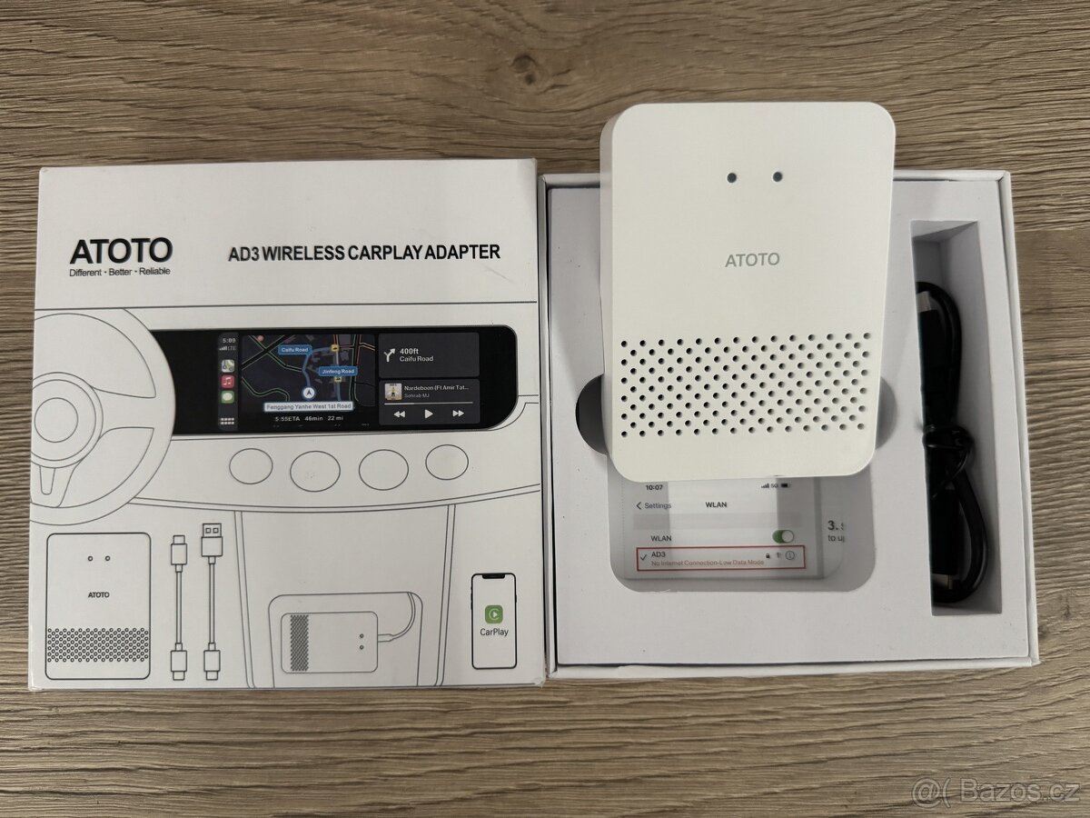 Atoto Apple CarPlay wireless USB adaptér