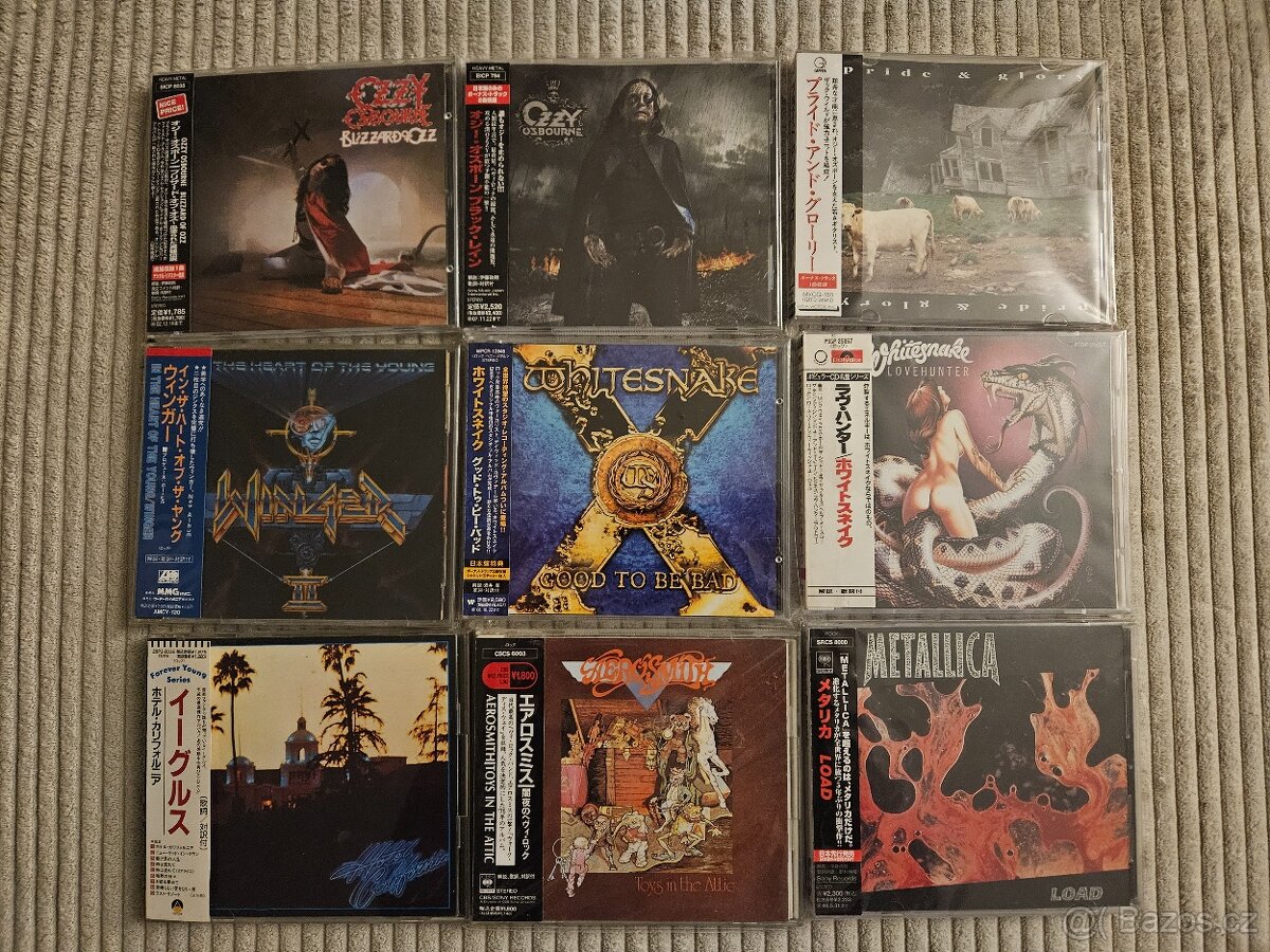 Japonská CDčka originál OBI rock metal