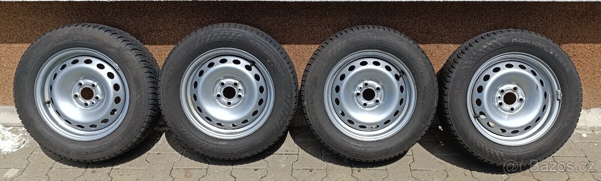 Prodám 4x pneu z Fiata Doblo - 195/65R15-91T-TL