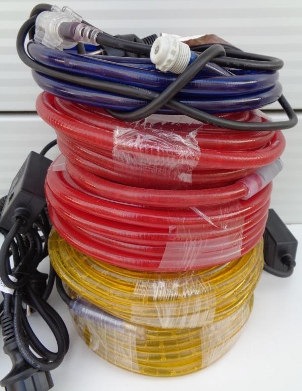 Světelné hadice, 4 kusy, každá 10 metrů, programovatelné