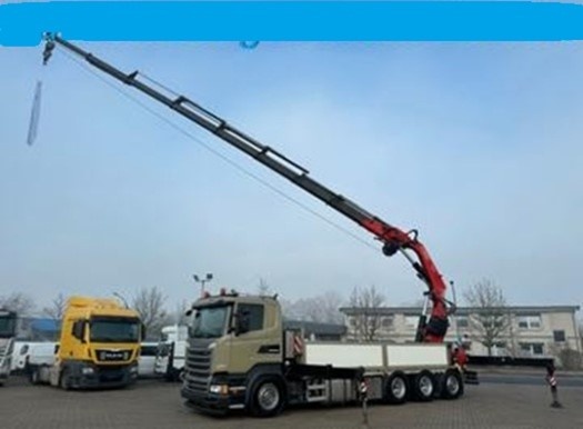 052 Scania R450L - 8x4 – Valník + HR-Fassi F 660 RA 2.28 HE