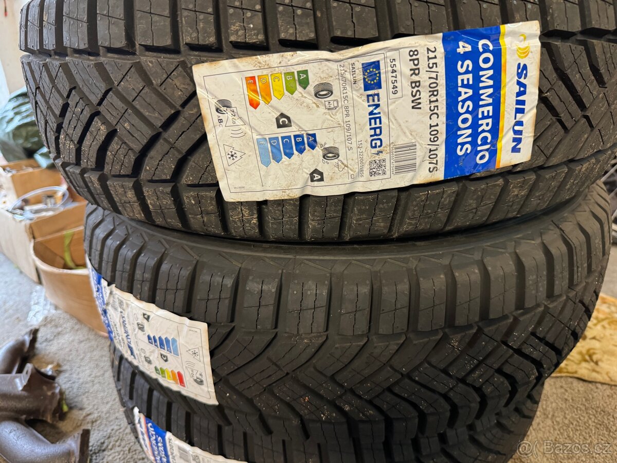 215/70 R15C, SAILUN, nové pneu celoroční sada