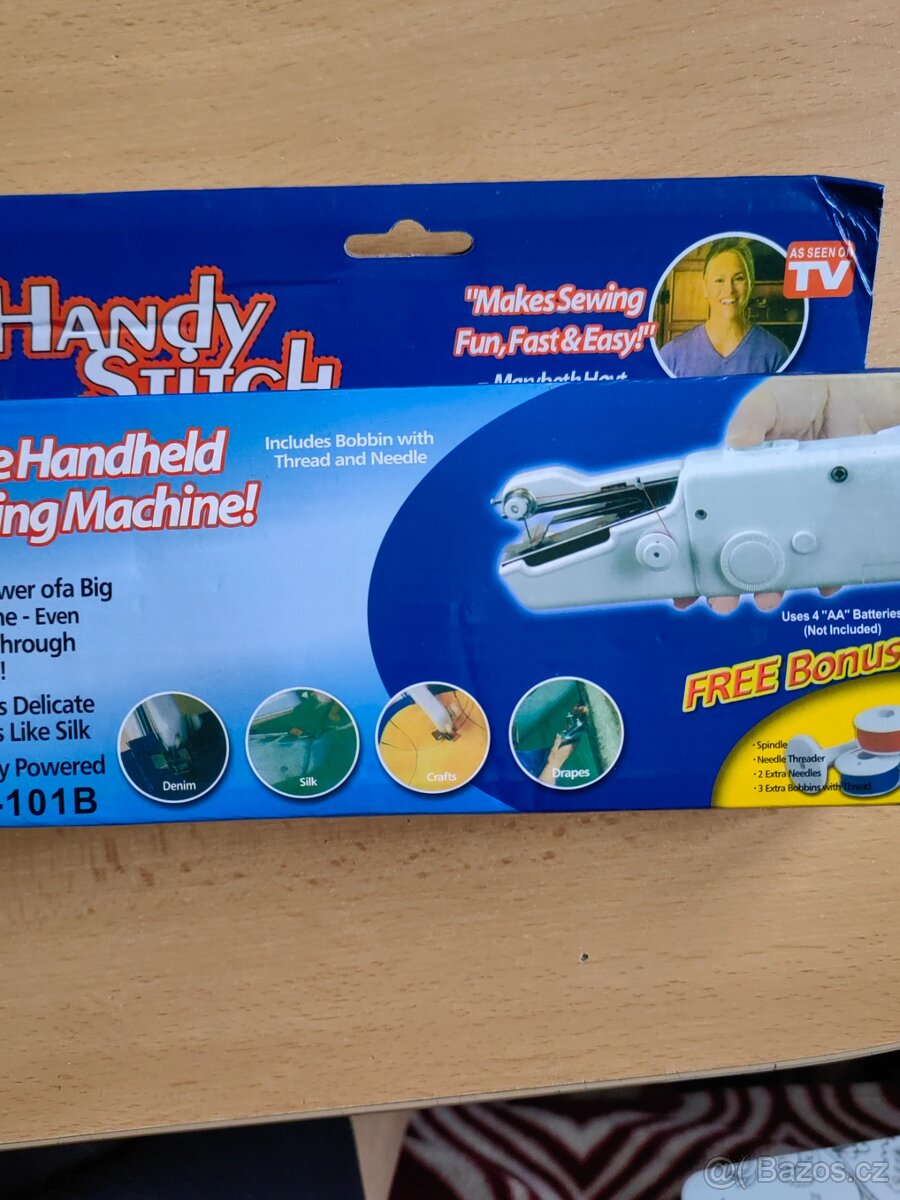 Šicí stroj na baterky Nový