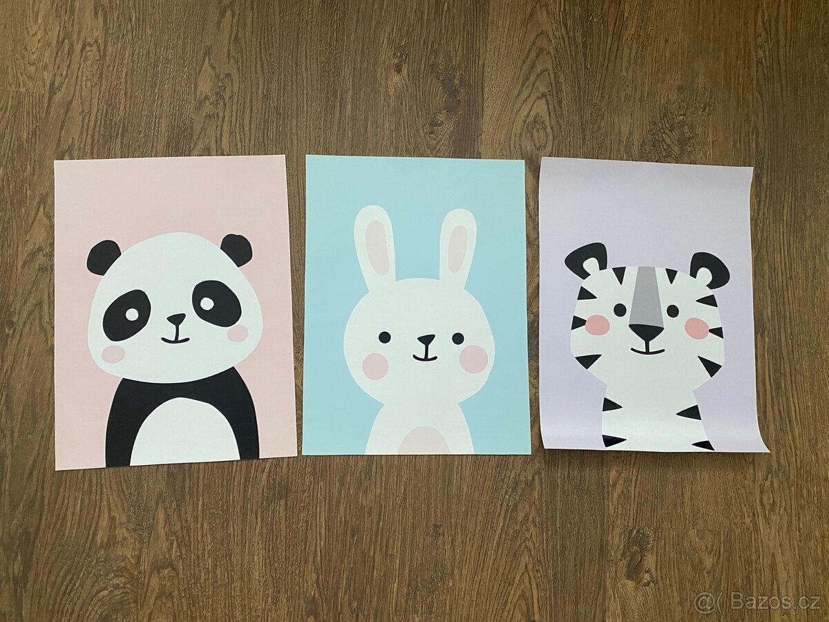 Obrazky do detskeho pokojicku 30x40cm