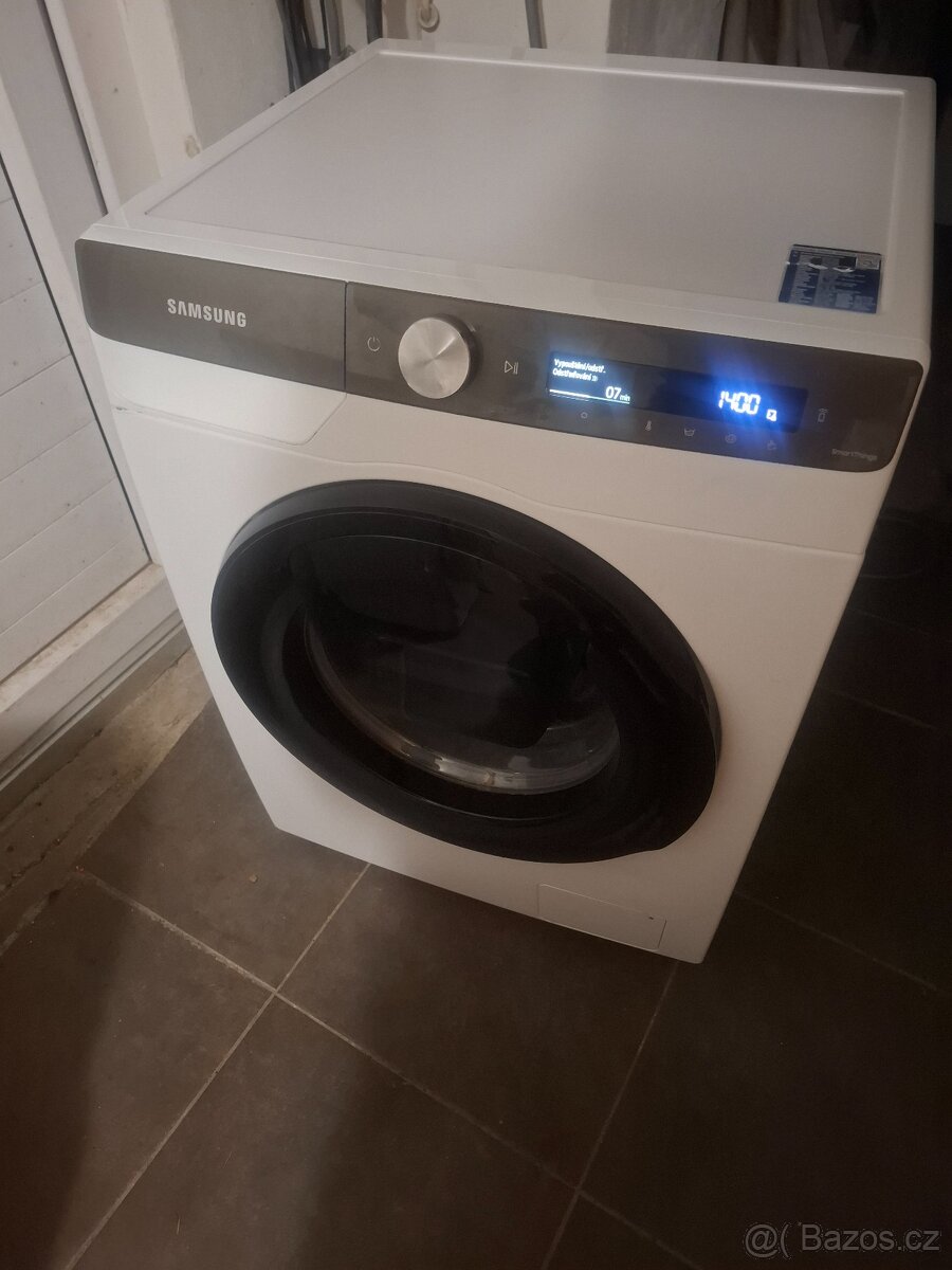 Smart parní pračka Samsung na 8kg prádla bluboka 55cm stará