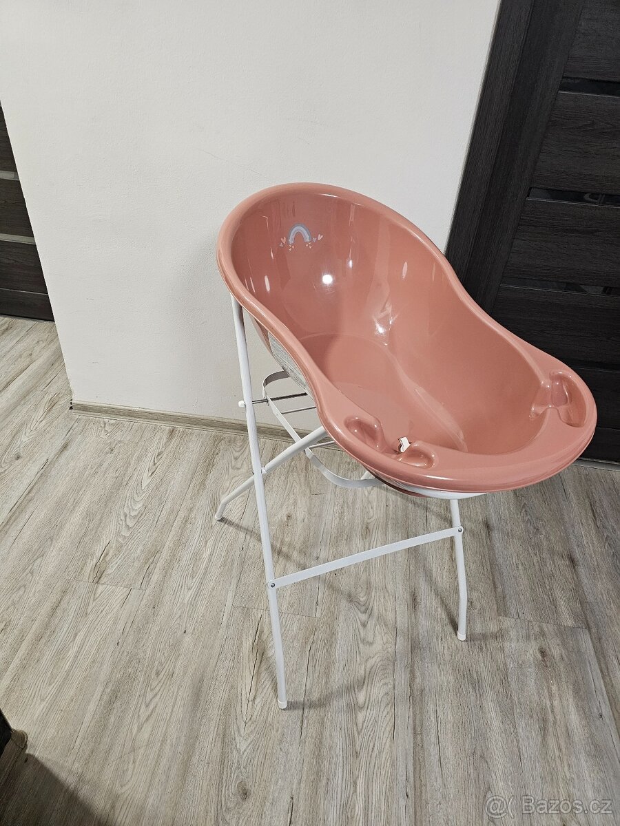 Dětská vanička s výpustí (86 cm) a stojánek