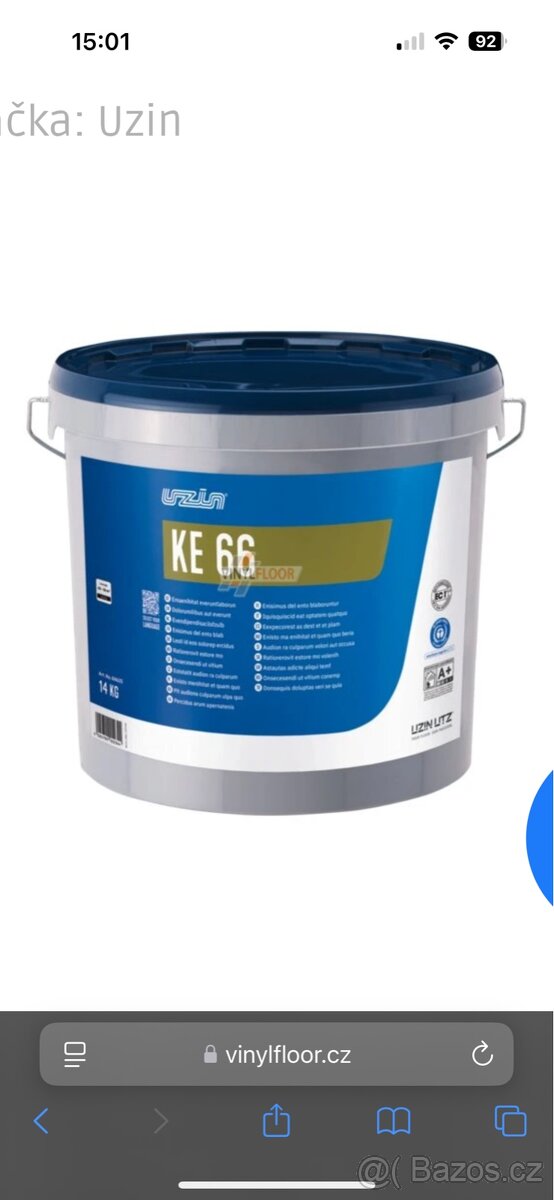 Uzin KE 66 14kg disperzní lepidlo