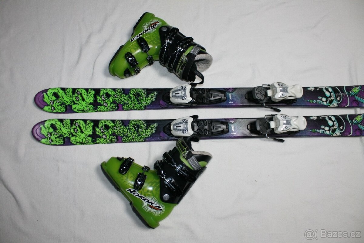 lyže K 2 124 cm , Nordica lyžiarky