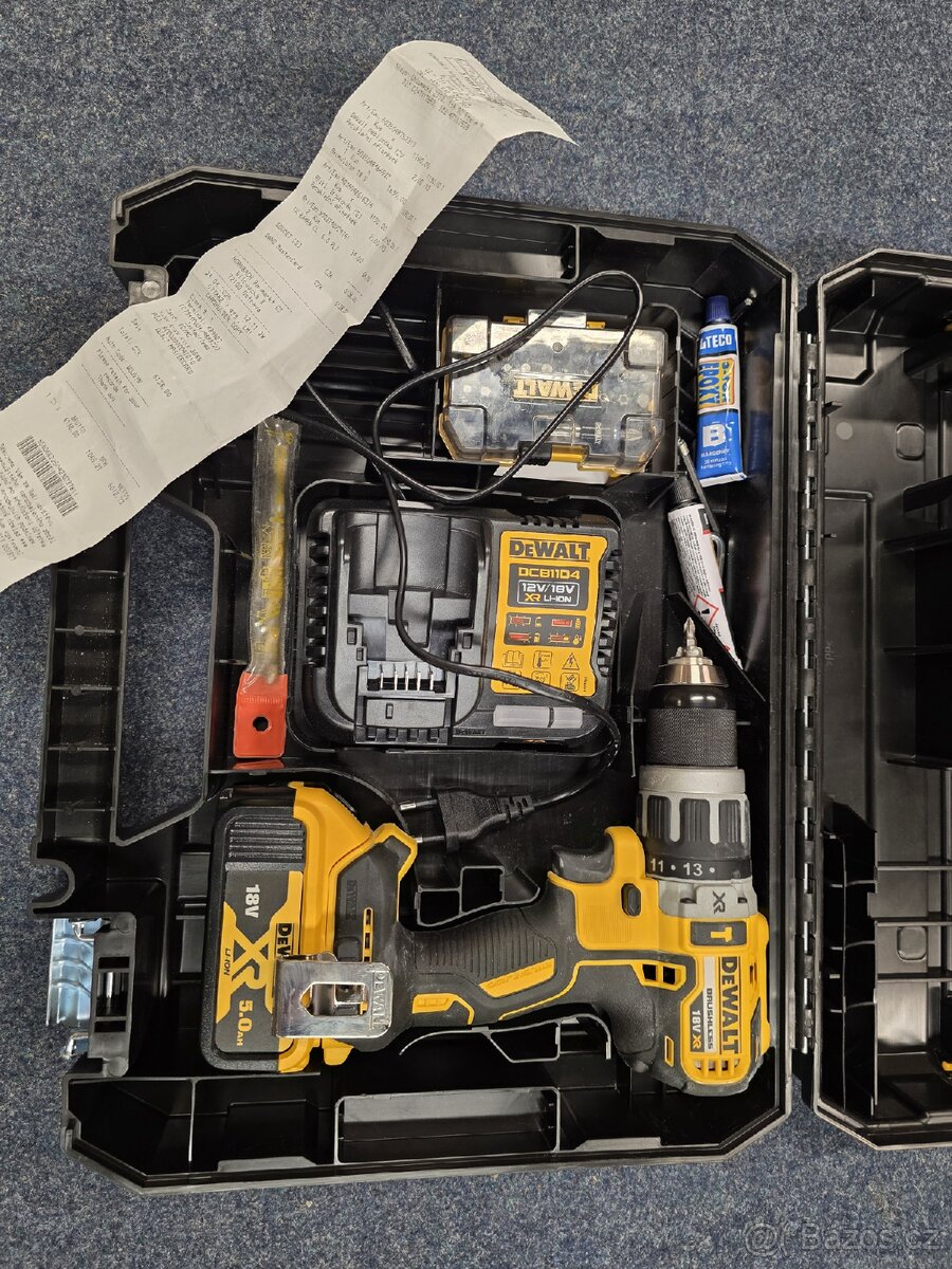 Aku příklepová vrtačka Dewalt DCD796 (J3), záruka