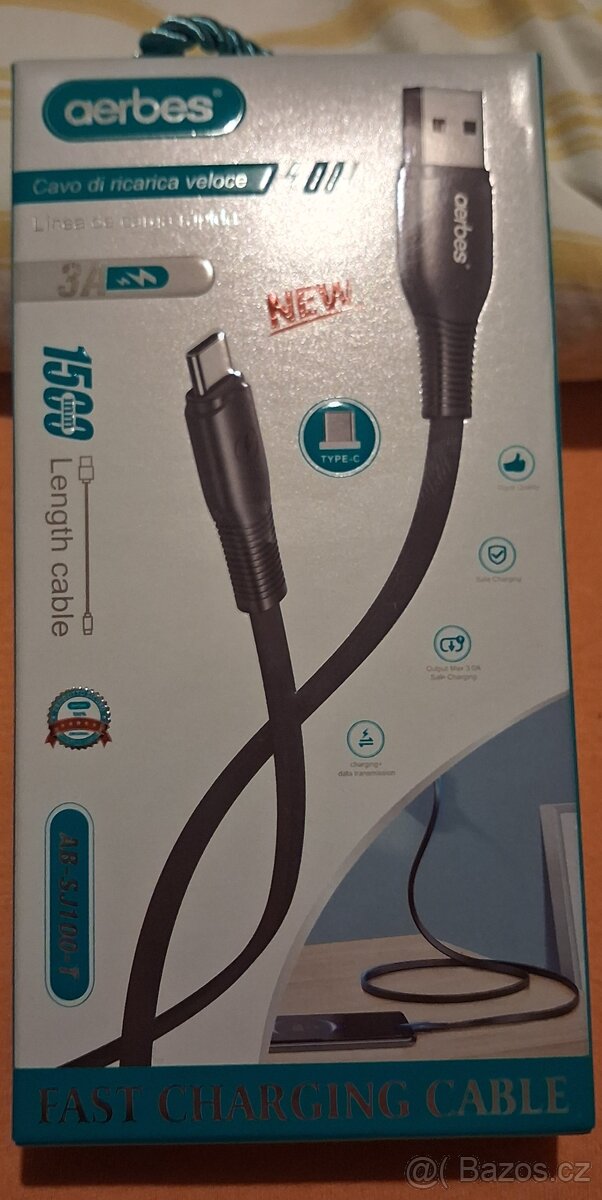 Datový a nabíjecí kabel s koncovkou C.novy