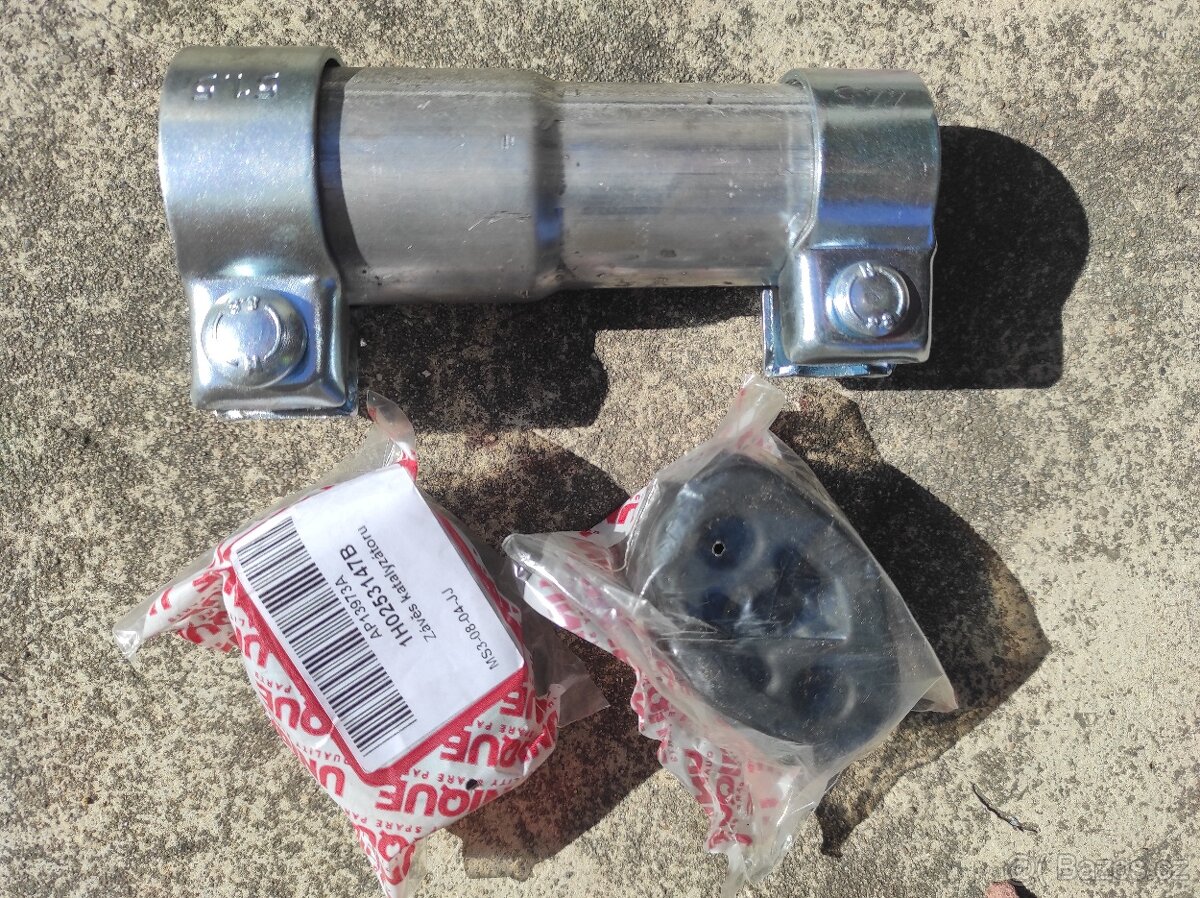 Redukce výfuku 38/45 nová + gumy zdarma