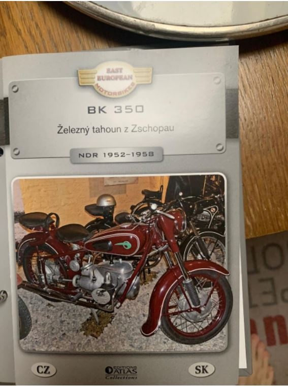 Koupím model motorky MZ BK 350