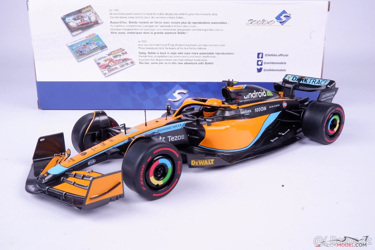 McLaren MCL36 Daniel Ricciardo 2022, 1:18 Solido