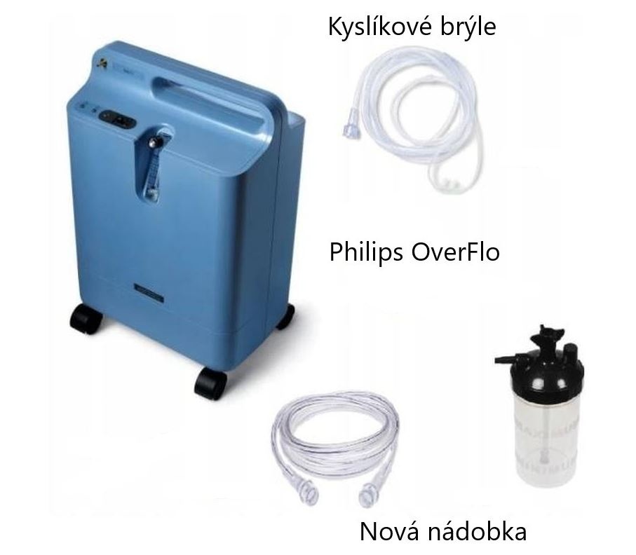 Kyslíkový přístroj - kompletní balení - záruka