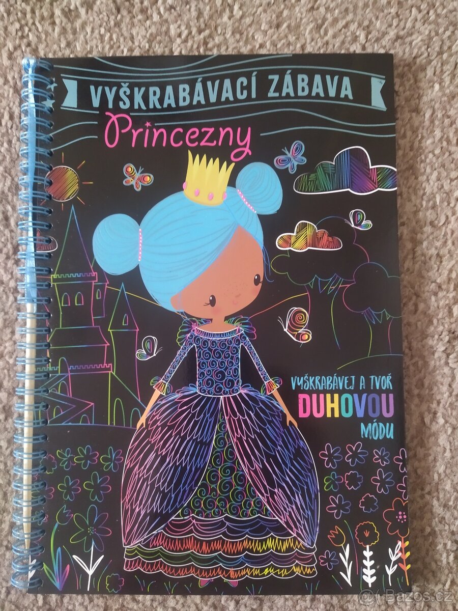 Vyškrabávací kniha/sešit : Princezny