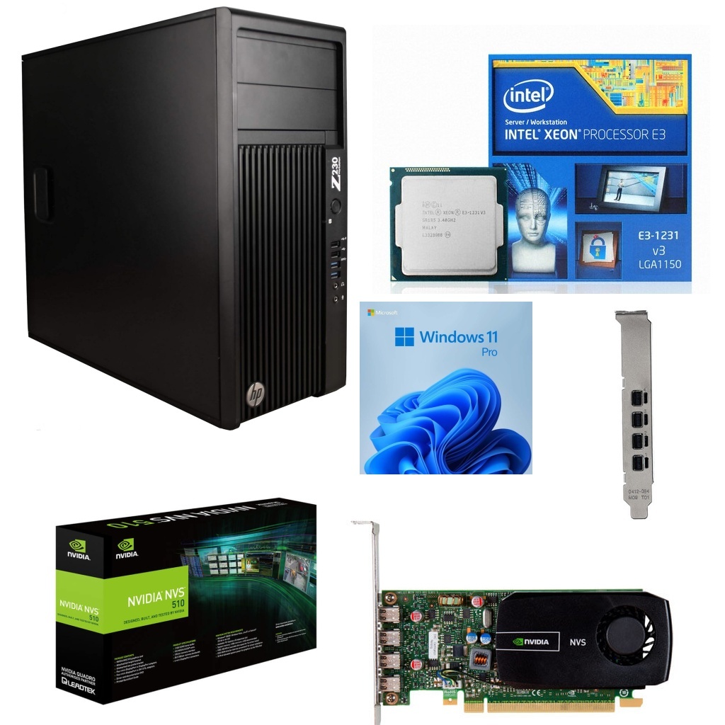HP Z230 MT Workstation,32GB RAM,SSD 240GB,NVIDIA 510,záruka