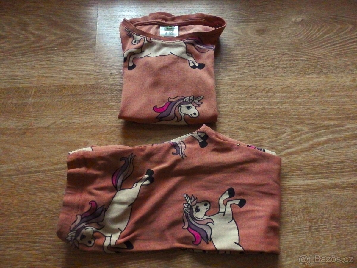 Lindex pyžamko s jednorožci 98/104