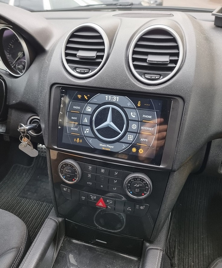 9" Mercedes ML, GL - Android 13/14 - gps rádio