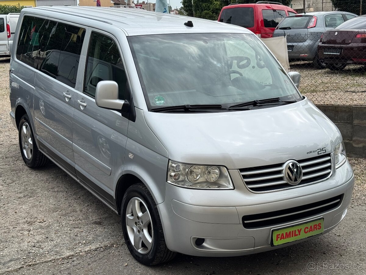 Volkswagen Multivan, 2.5,7MÍST,MANUÁL,TAŽNÉ,TEMPOMA
