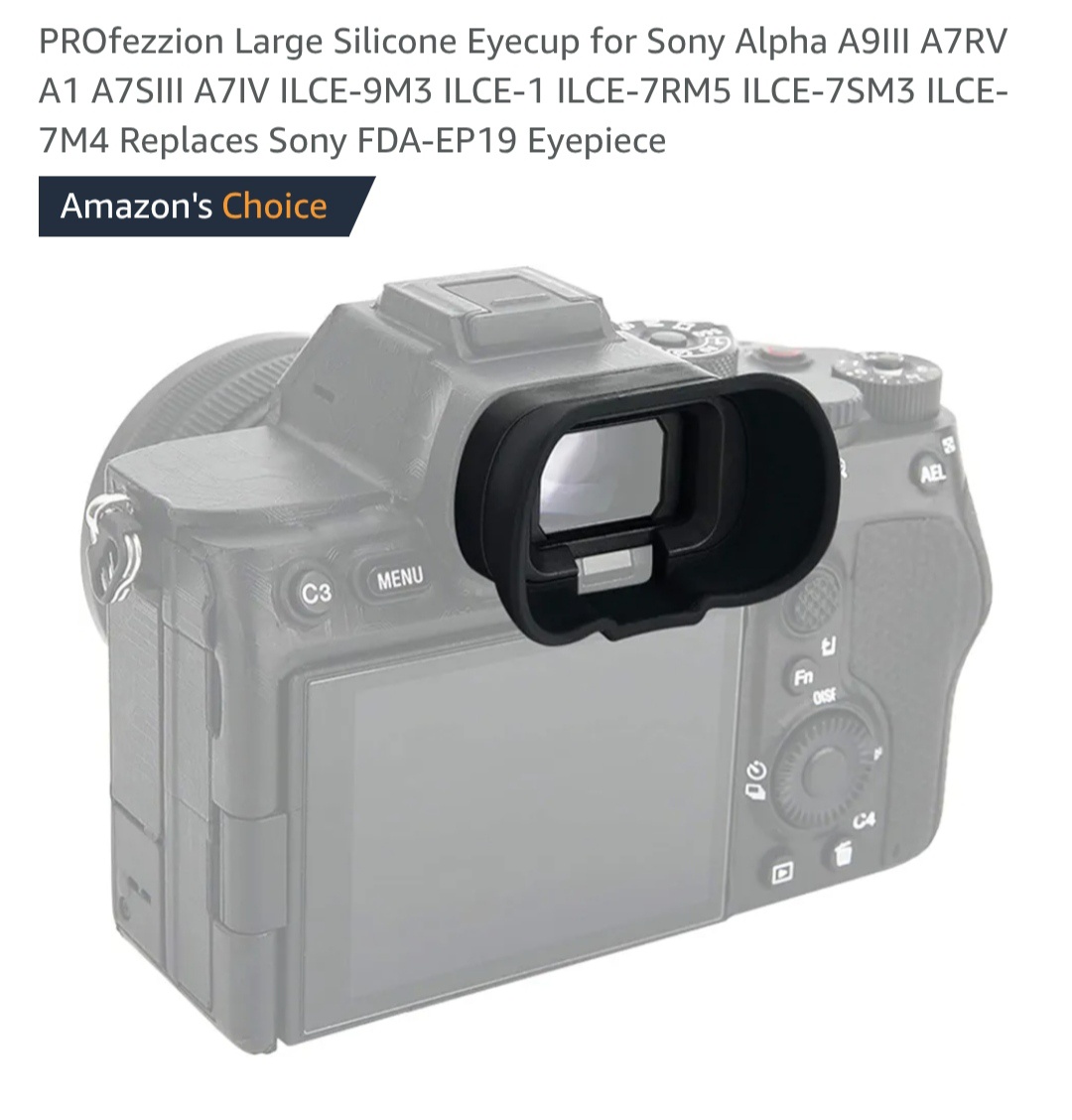 Očnice pro fotoaparáty Sony