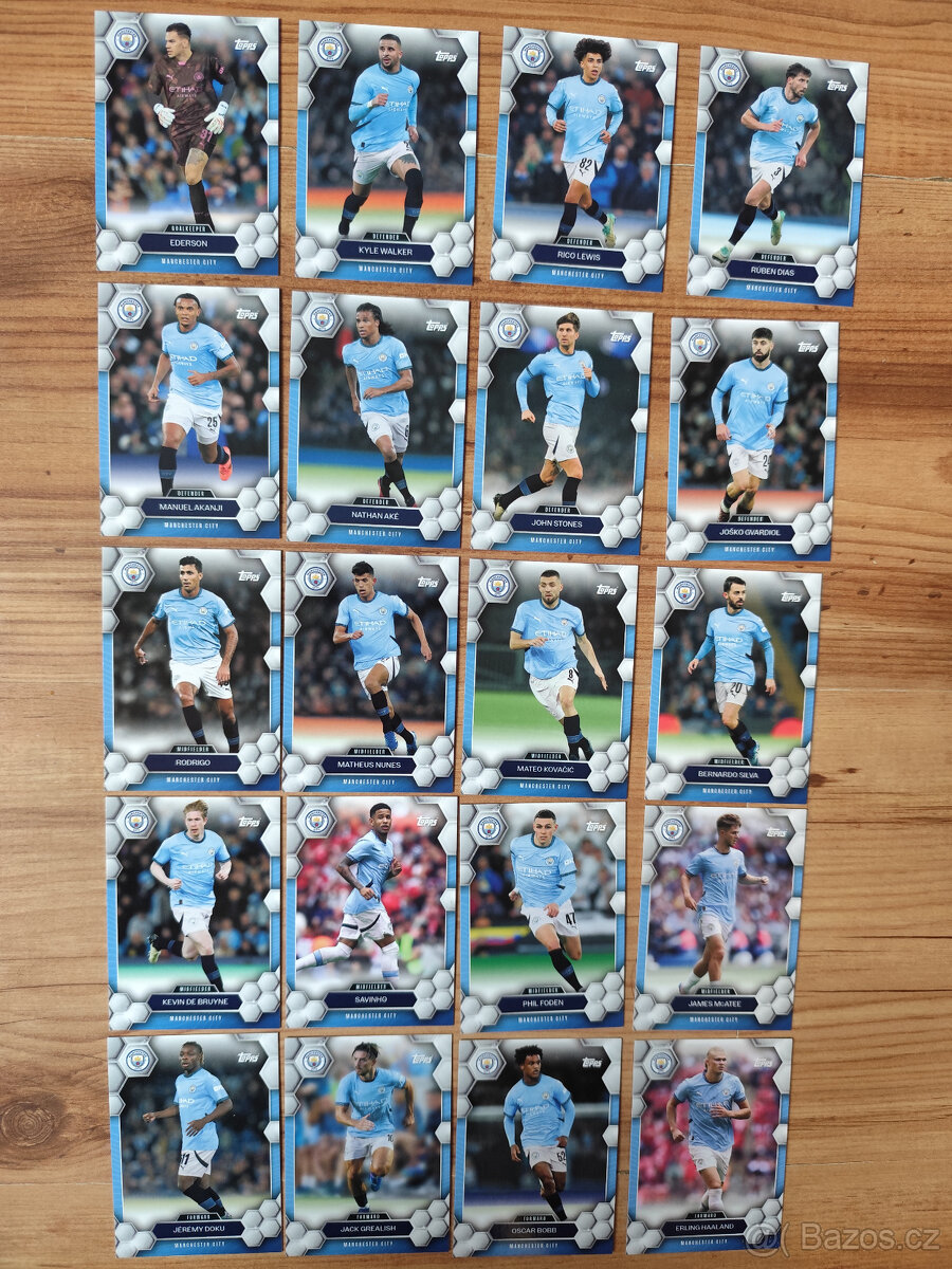 Fotbalové kartičky - Manchester City