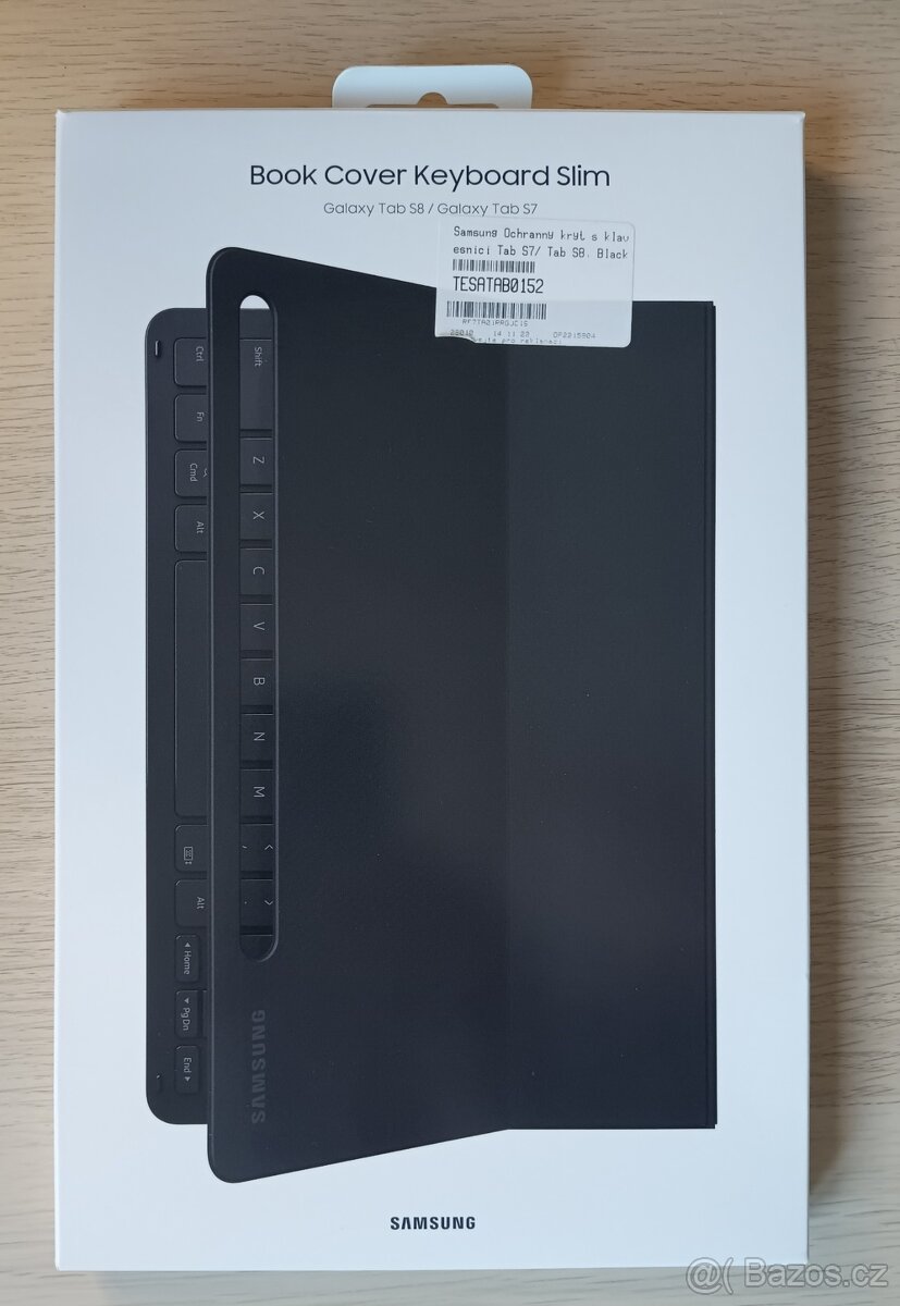Samsung Book Cover Keyboard Tab S7/S8 pouzdro s klávesnicí -