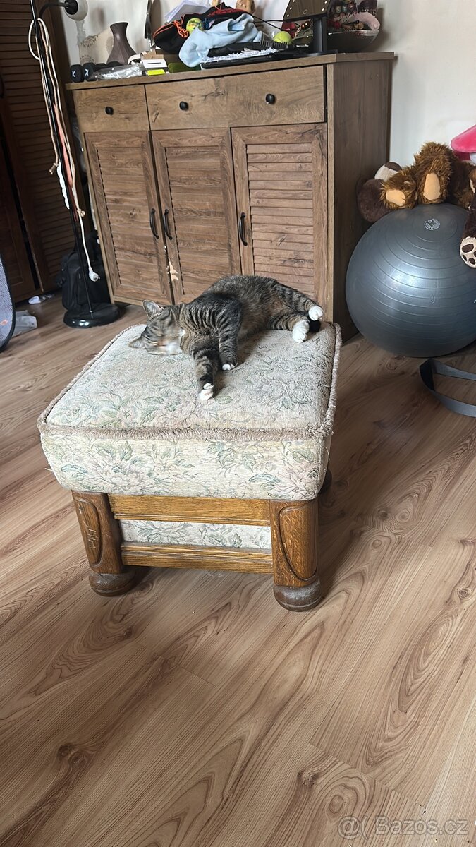 Holandsky nabytek- gauc +kreslo+ taburet