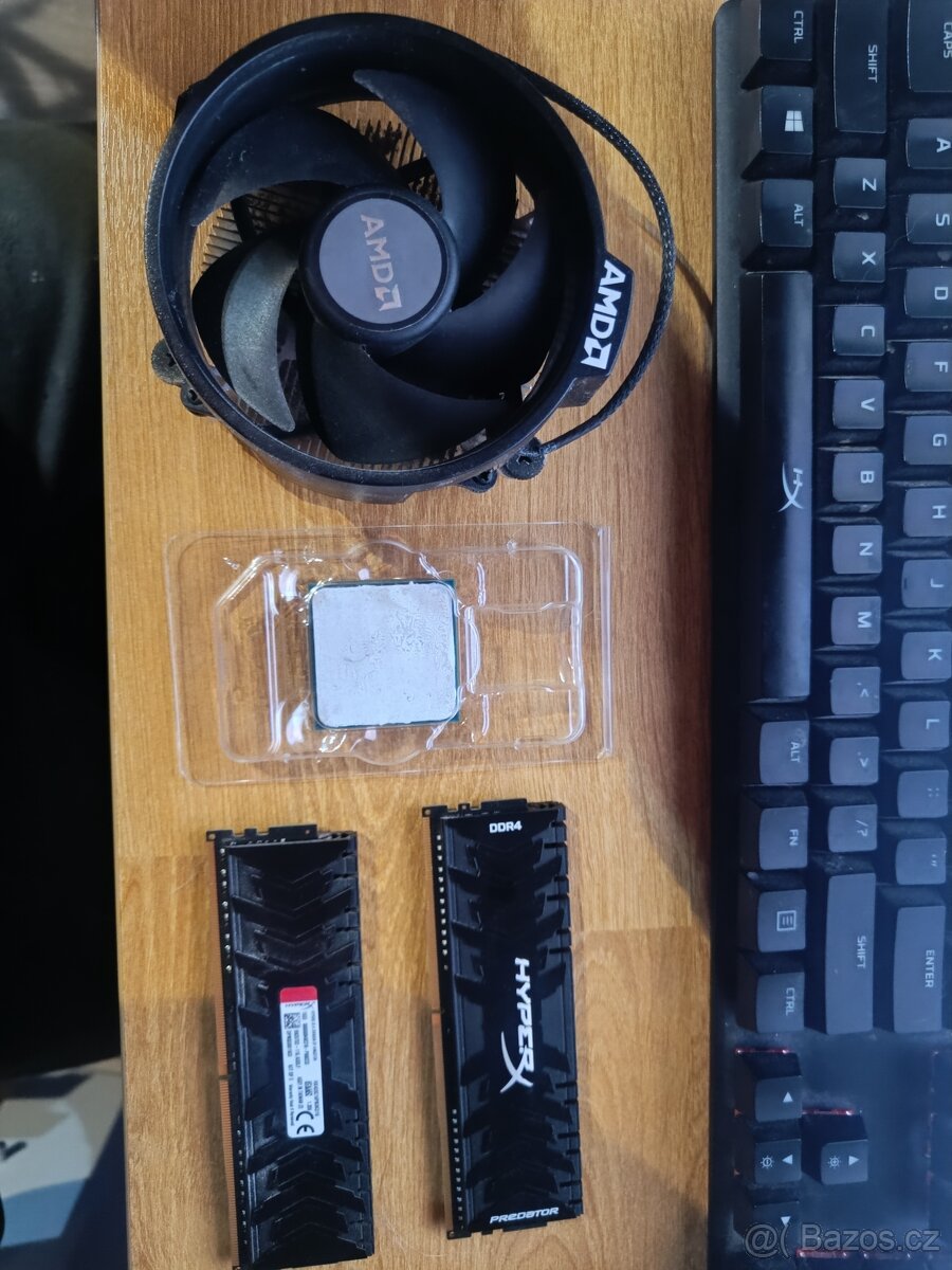 Prodám AMD Ryzen 5 3600 + HyperX 16GB KIT DDR4 3333MHz
