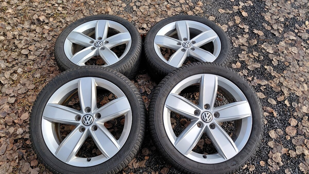zimní alu kola VW 5x112 ,Kleber 225/45/17