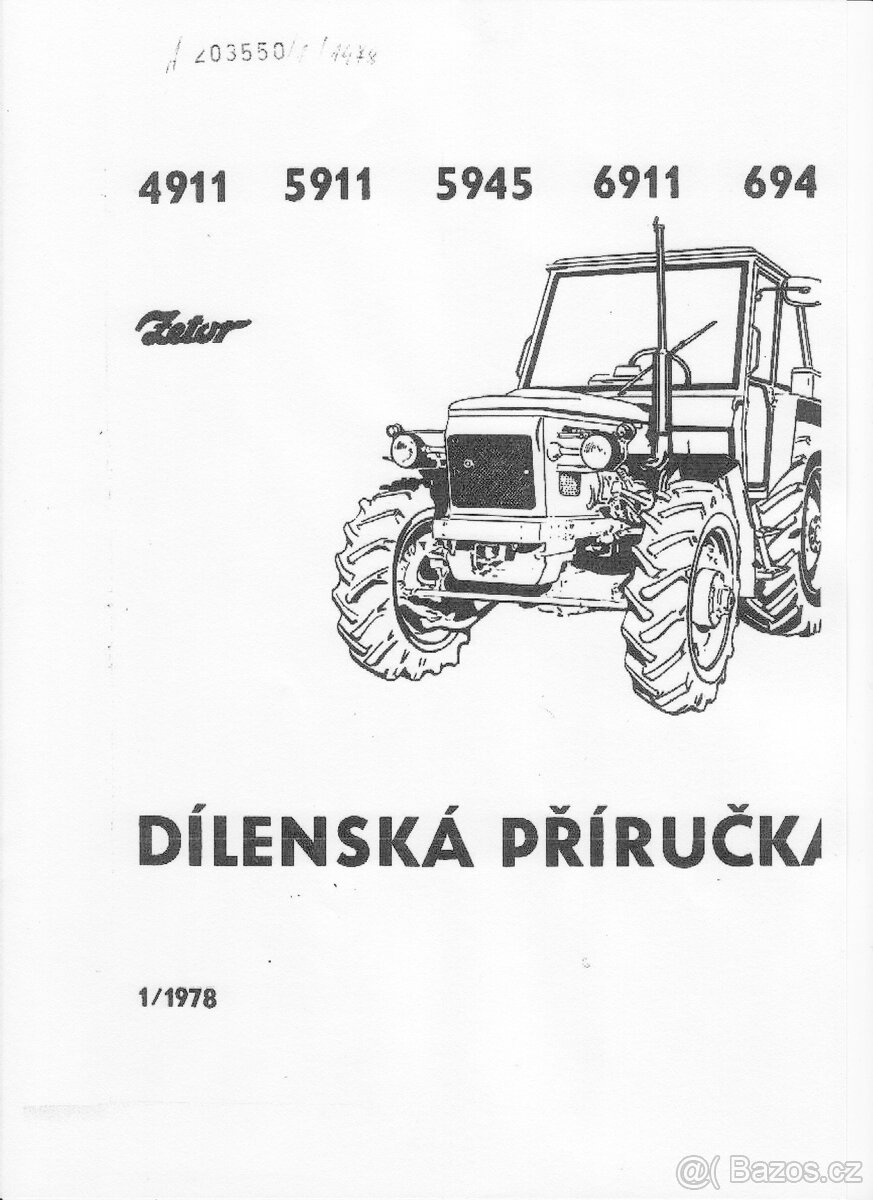 dílenská příručka Zetor