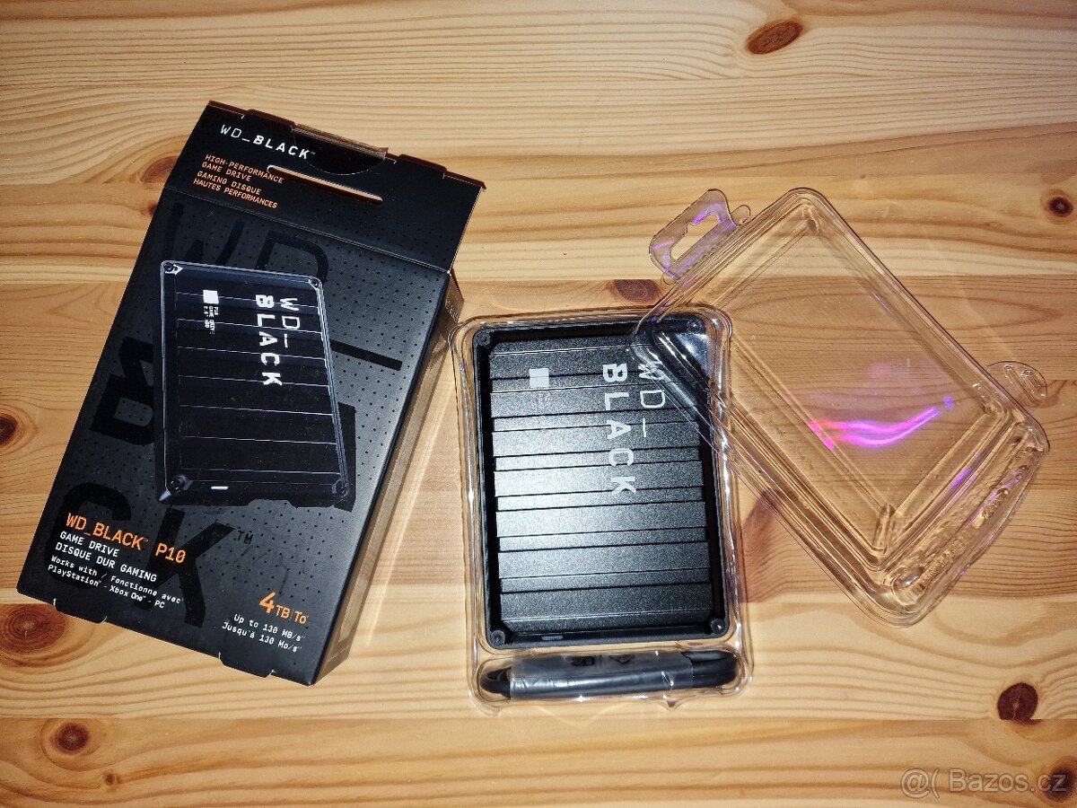 externí disk wd black p10 game drive 4tb