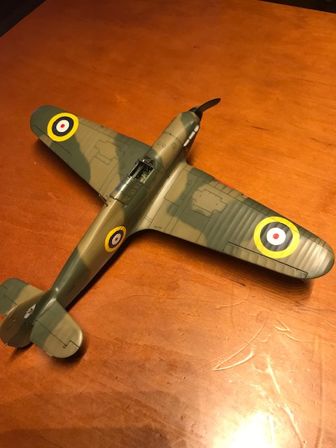 Prodam postaveny Hawker Hurricane 1/48