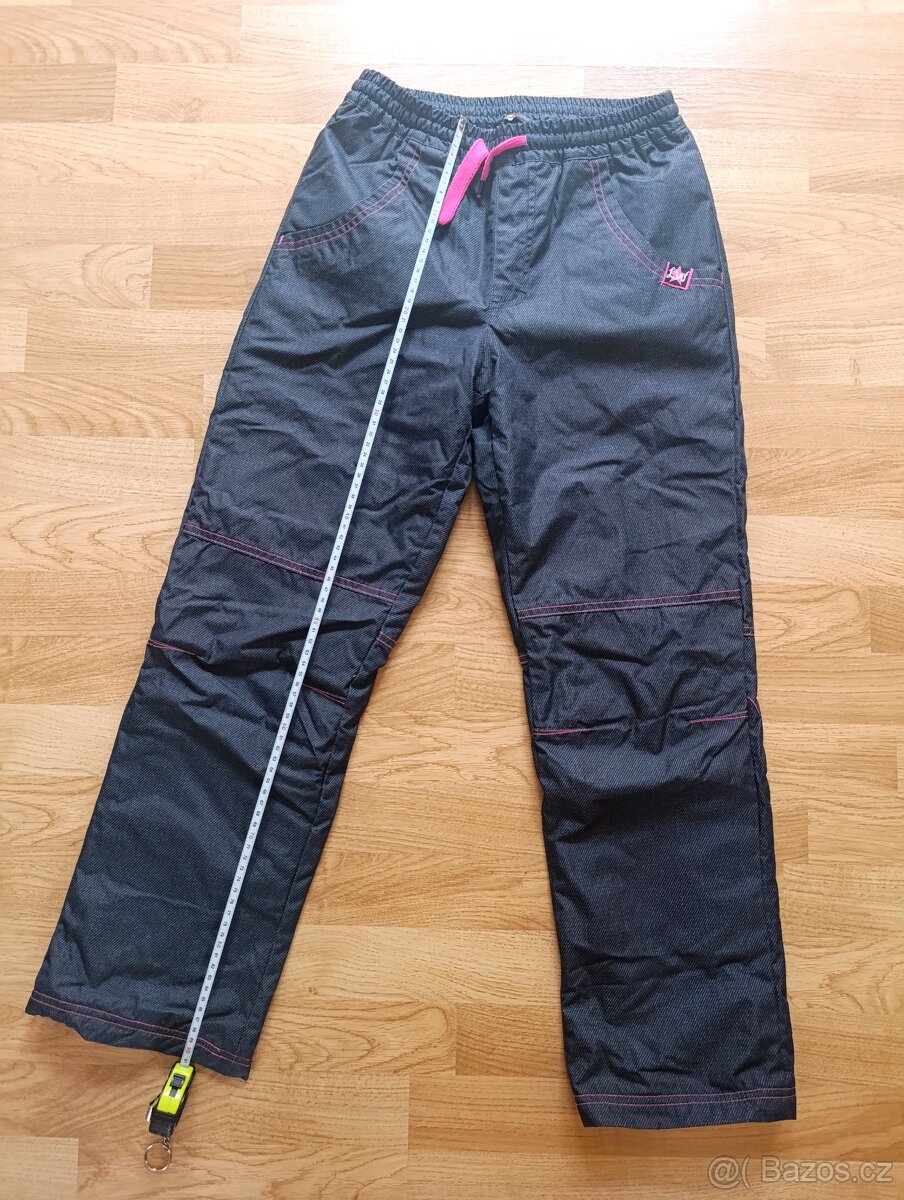 Dívčí zateplené kalhoty, vel. 152/158