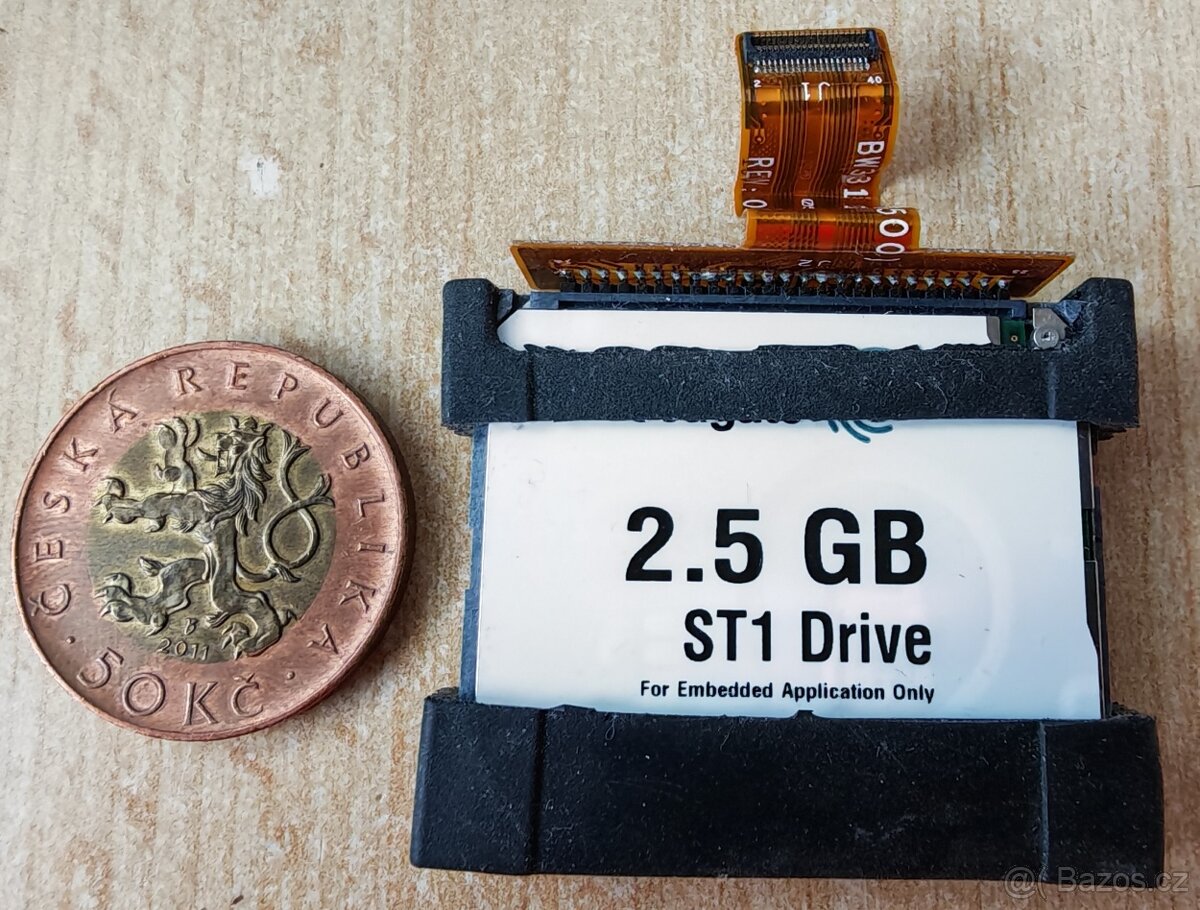 Prodám Miniaturní 1" HDD Seagate ST1 2,5 GB