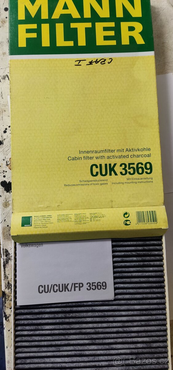 CUK 3569 kabinový filtr