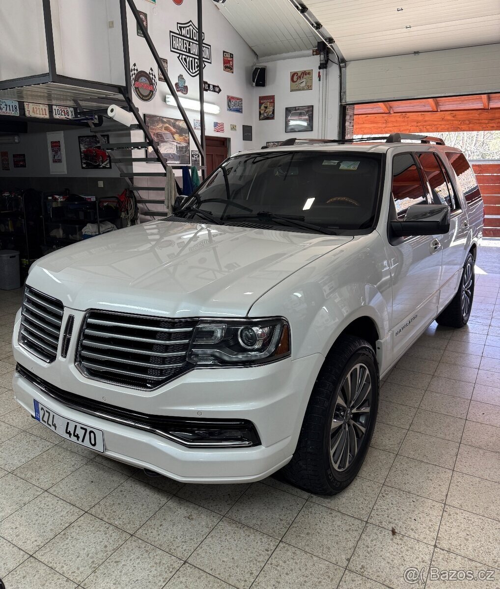 LINCOLN NAVIGATOR 3.5 V6 bi-TURBO—2017—LPG—7 mist—tažné 3.5t