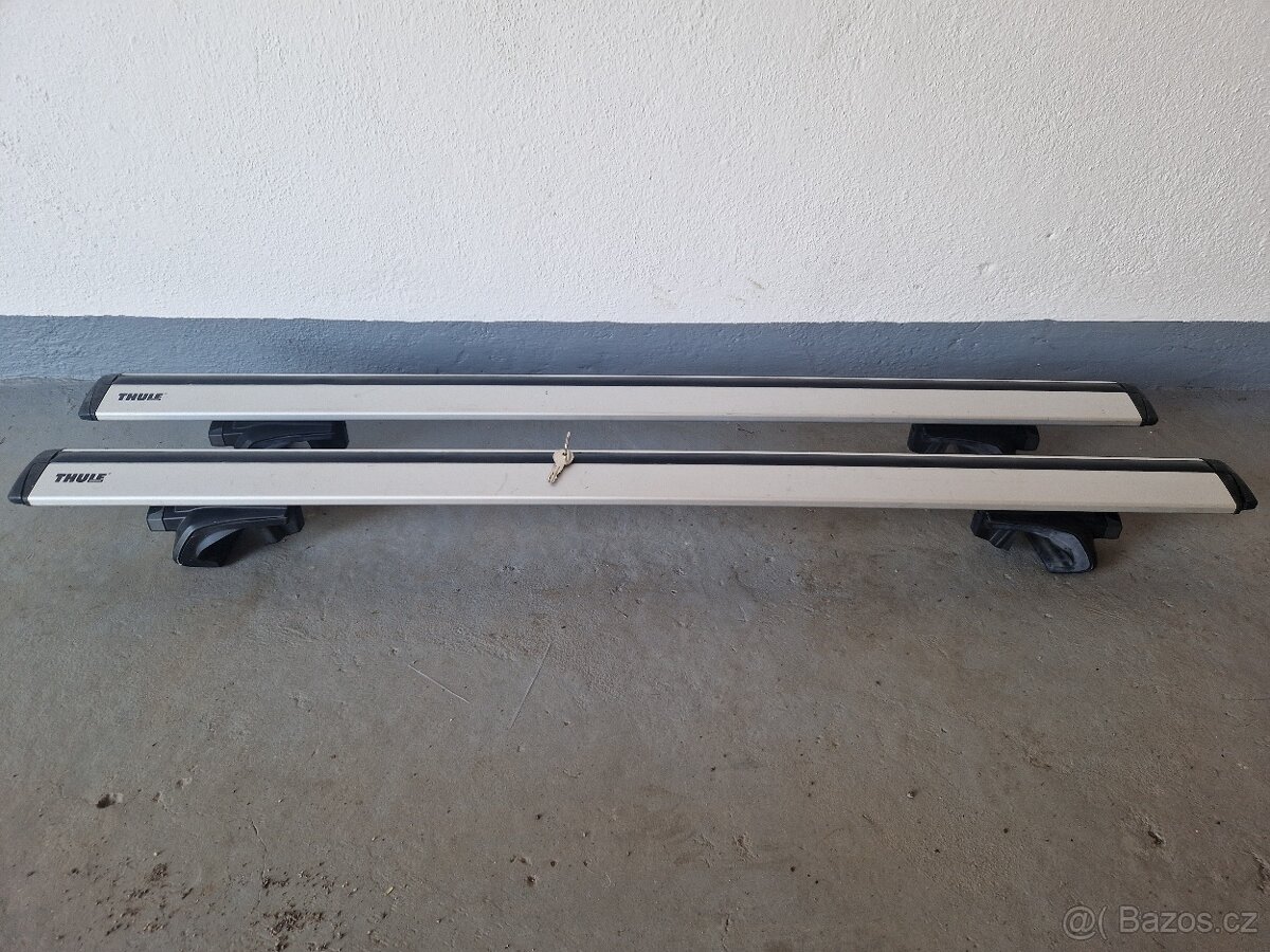 Střešní nosiče(příčníky) Thule WingBar 961 118cm + patky 757