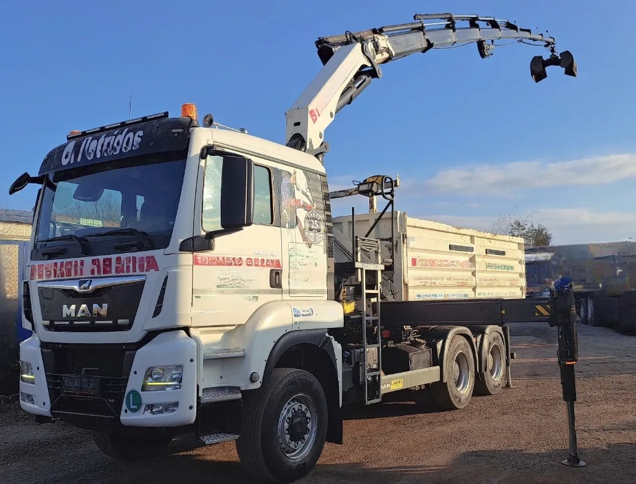 MAN TGS 33.420 - 6x6 – Sklápěč/Valník/tahač + HR-PALFINGER P