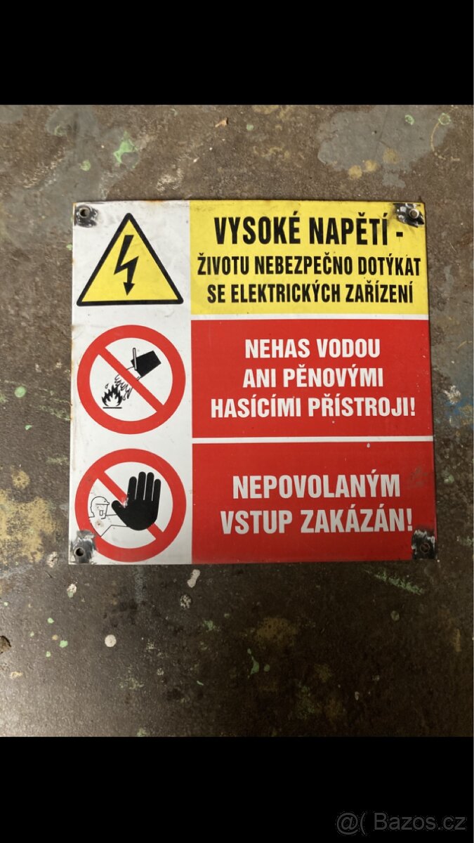 Smaltovaná cedule