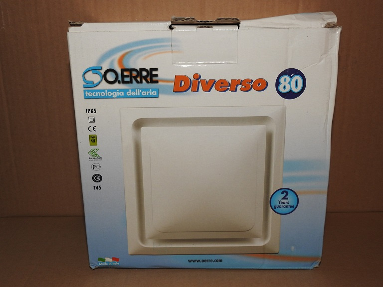 Nový radiální ventilátor O.ERRE Diverso 80