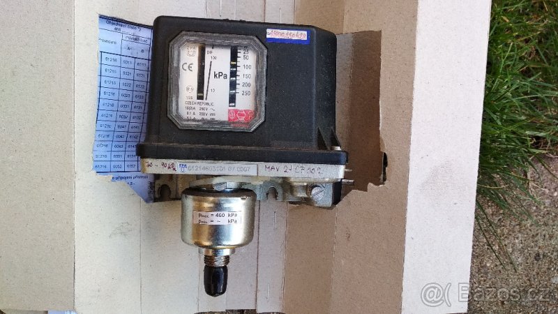 Robustní spínač tlaku do 2,5bar - IP65