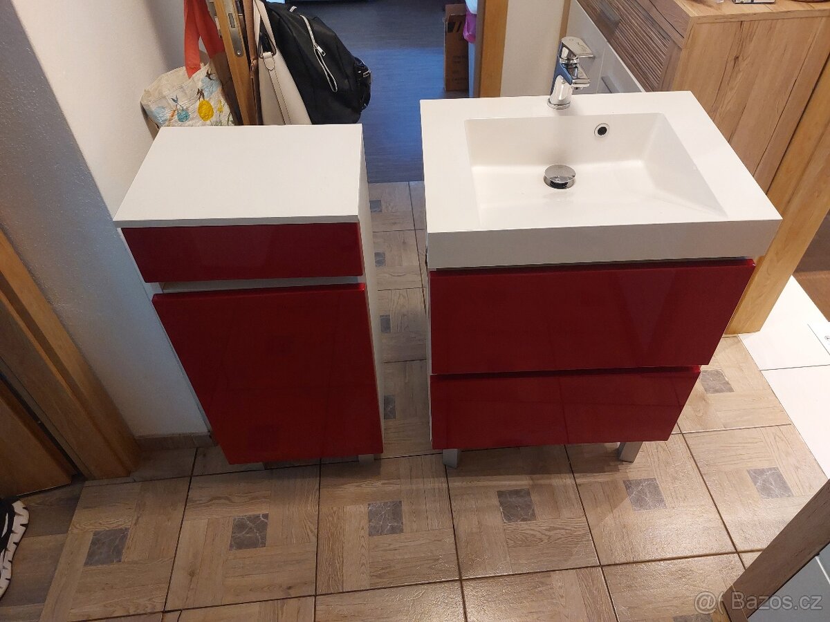Koupelnový nábytek,Skřínka s umyvadlem+ skřínka