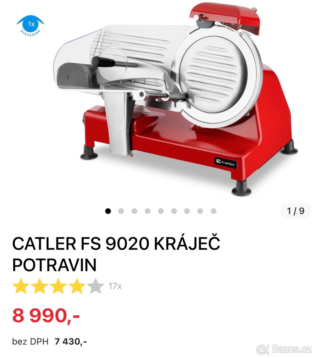 CATLER FS 9020 KRÁJEČ POTRAVIN