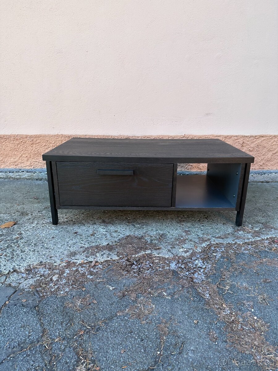 Konferenční stolek Morala Onyx – masivní dub, kov