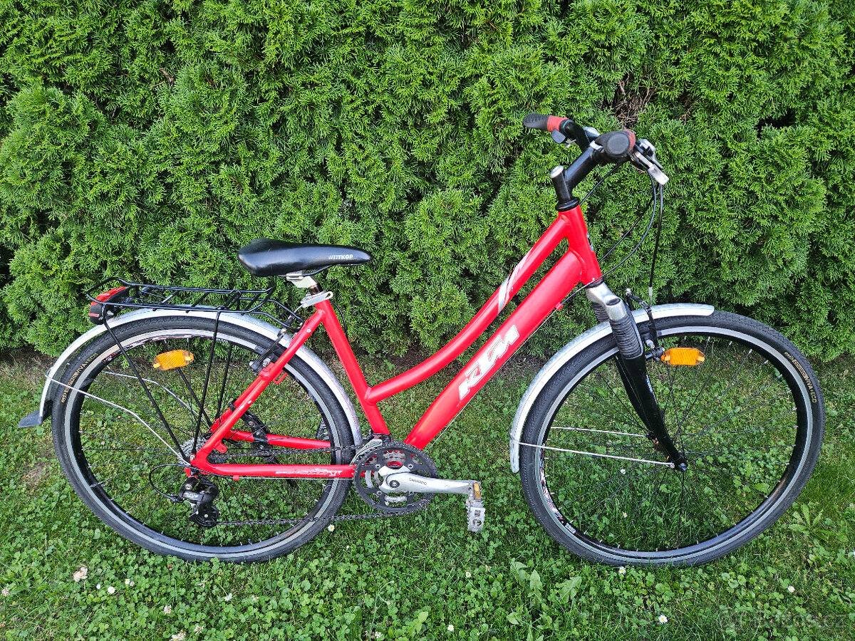 Dámské krosové hliníkové kolo KTM, rám 18" od 155 cm