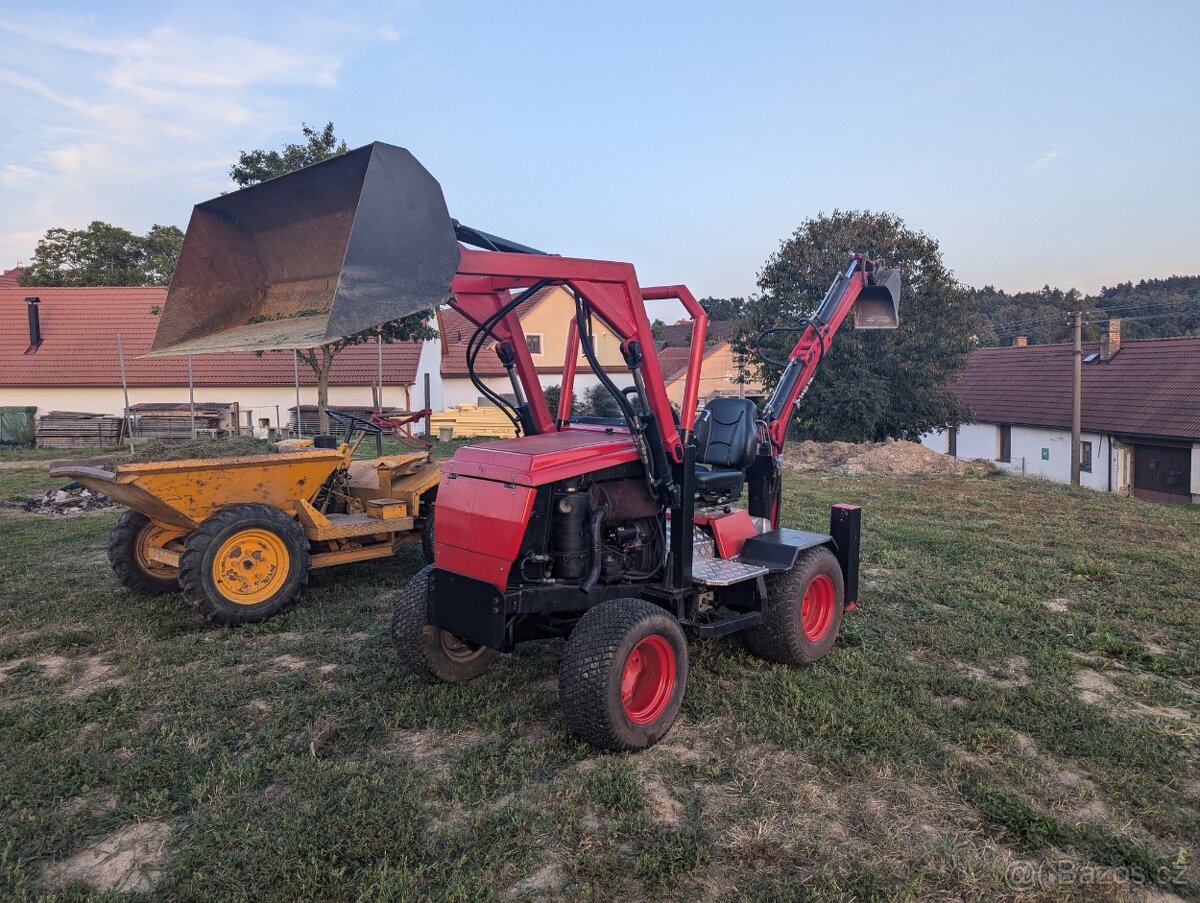 Minibagr, traktorbagr + dumper