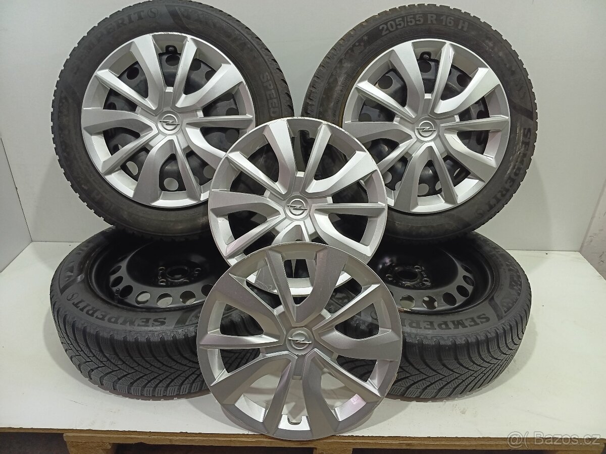 Zimní kola OPEL 5x105 R16 pneu 205/55/16 Semperit